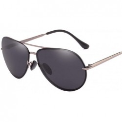 Aviator Male Polarized Sunglasses Driver Drives Outdoor UV400 Glare-proof High Definition Sunglasses - B - CP18Q06XGNX $34.90