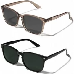 Square Polarized Sunglasses for Women Men Classic Trendy Stylish Sun Glasses 100% UV Protection - CM1905LH9NI $34.02