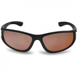 Rimless Driving Bifocal Polycarbonate Reading Sunglasses - Matte Black - Amber - C51972YZI5U $13.91