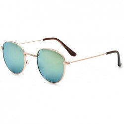 Rimless Classic style Sunglasses for Women metal Resin UV 400 Protection Sunglasses - Gold - CJ18SARZWZU $29.09