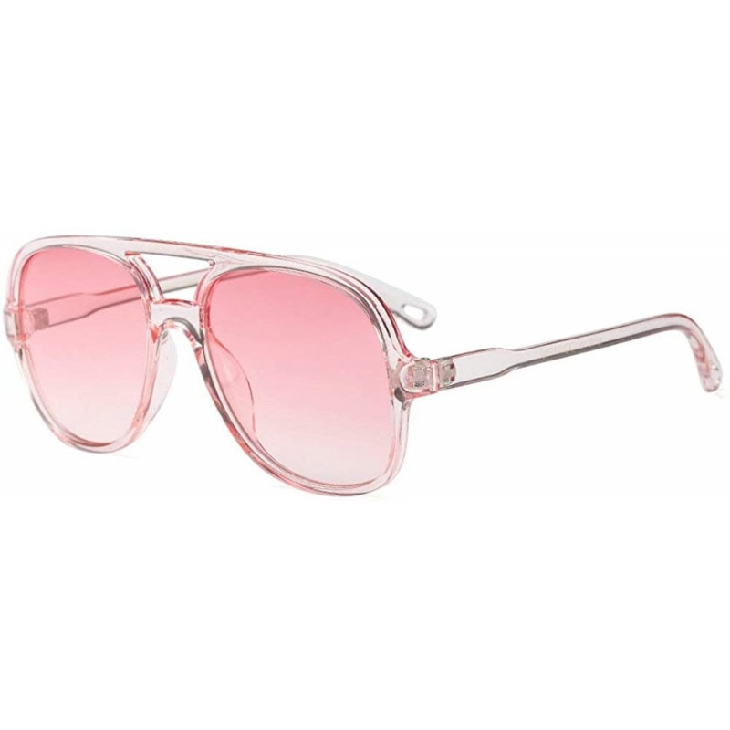 Square 2018 Fashion Square Sunglasses Retro Brand Designer Sun Glasses for unisex Oversized Sunglasses - Pink - C918M7204Y6 $...