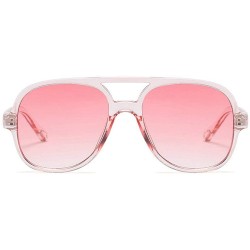 Square 2018 Fashion Square Sunglasses Retro Brand Designer Sun Glasses for unisex Oversized Sunglasses - Pink - C918M7204Y6 $...