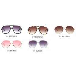 Square 2018 Fashion Square Sunglasses Retro Brand Designer Sun Glasses for unisex Oversized Sunglasses - Pink - C918M7204Y6 $...