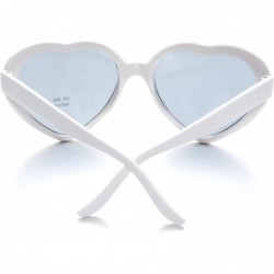 Cat Eye 10 Pack Heart Shaped Sunglasses for Women Party Favors Eyewear Multiple Choice - White - CO18EOATL40 $17.60