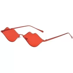 Oversized New Women Man Fashion Sunglasses Vintage Lips Irregular Shape Sunglasses Eyewear Retro Unisex - C - C318SNYG7XH $8.45