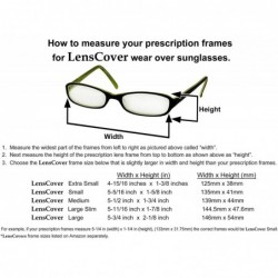 Wrap Sunglasses Wear Over Prescription Glasses-Large Slim - Polarized - Red - CE11LPTTNYL $14.96