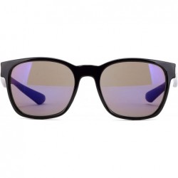 Round "Commander" Fashion Round Sunglasses with Temple Design UV 400 Protection - Black/Purple - C112N9M5WKS $9.92