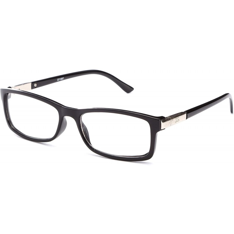 Square Hot Sellers Nerd Geeky Trendy Cosplay Costume Unique Clear Lens Fashionista Glasses - 1897 Black - CW11OCCVNJL $11.34