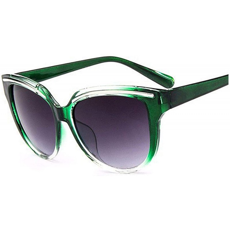 Round De Sunglasses 2019 Oculos Sol Feminino Women Er Vintage Cat Eye Black Clout Goggles Glasses - Green - CJ198AI2LXG $20.00