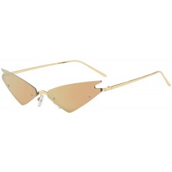 Aviator Women Men Fashion Vintage Irregular Shape Sunglasses Eyewear Retro Unisex Luxury Accessory (Multicolor) - C3195N2D2AX...