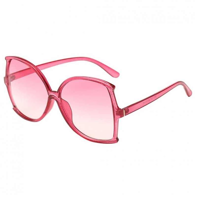 Oval Oversize Sunglasses Hot Sale Women Man Big Frame Irregular Shape Sunglasses Eyewear Fashion 2018 (C) - C - CL18EK436T5 $...