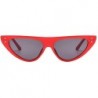 Goggle Unisex Vintage Cat Eyes Sunglasses Rapper Fashion Oval Shade Glasses - B - C918TQYUA5R $12.73