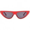 Goggle Unisex Vintage Cat Eyes Sunglasses Rapper Fashion Oval Shade Glasses - B - C918TQYUA5R $13.41