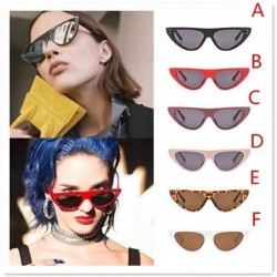 Goggle Unisex Vintage Cat Eyes Sunglasses Rapper Fashion Oval Shade Glasses - B - C918TQYUA5R $7.81