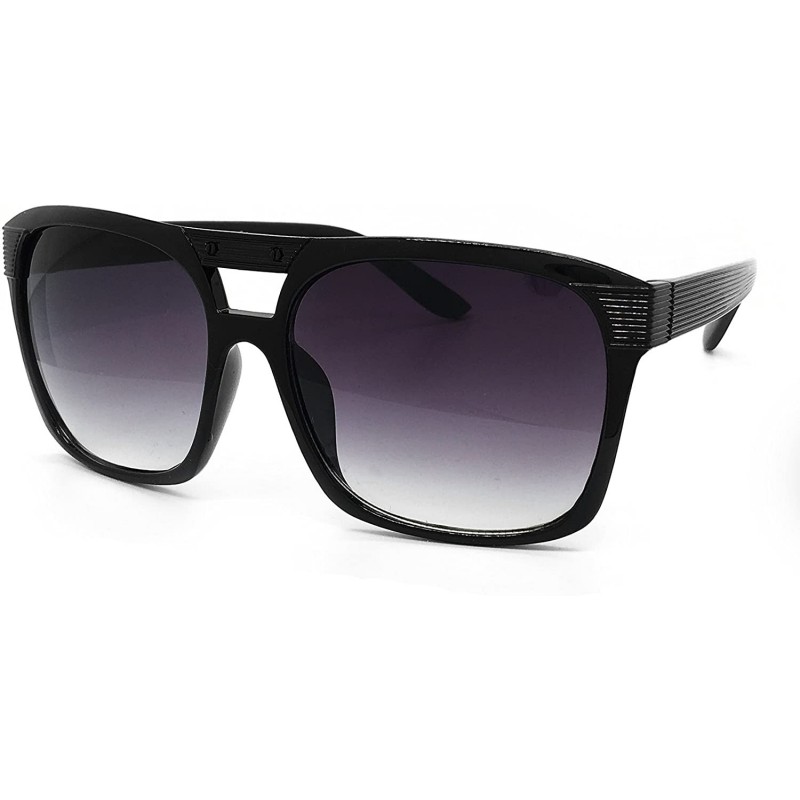 Aviator CH92 Matte Finish Tinted Aviator Vintage Retro Flat Top - Flat Top - CL184YCW8S5 $12.36