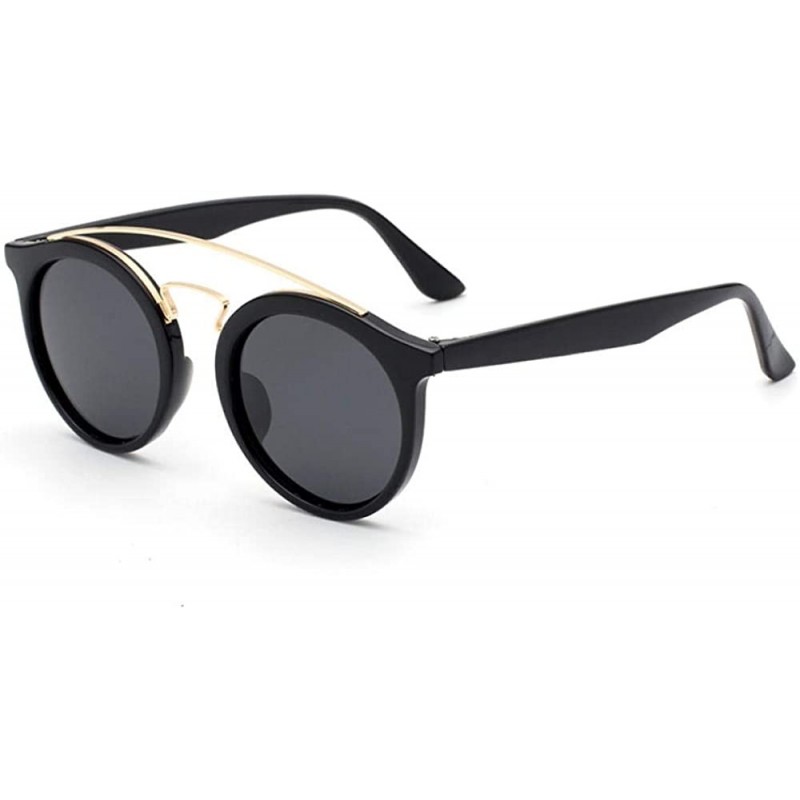 Rimless Classic Polarized Retro Small Round Frame Sunglasses Polarized - CH18X93G6WC $48.94