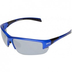 Goggle Eyewear HERC 7 Blue MET FM Hercules 7 Safety Sunglasses- Flash Mirror Lens- Metallic Frame- Blue - CU18GGKD9M3 $11.35