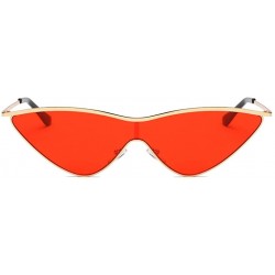 Goggle Women Vintage Cateye Frame Shades Acetate Frame Cat Eye Glasses Sunglasses - D - CY18DG85WCR $9.80