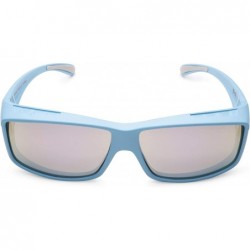 Oversized Sunglasses Over Glasses for Women and Men Polarized 100% UV Protection - Blue - CF18CQRITR7 $20.28