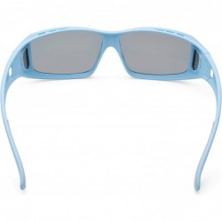Oversized Sunglasses Over Glasses for Women and Men Polarized 100% UV Protection - Blue - CF18CQRITR7 $20.28