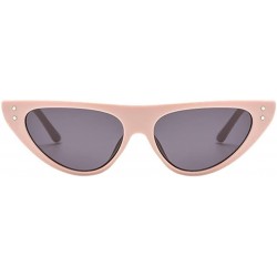 Aviator Eyeglass Retro Vintage Clout Cat Unisex Sunglasses Rapper Oval Shades Grunge Glasses(D) - C2195WGHKIK $10.46