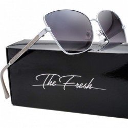 Round Classic Crystal Elegant Women Beauty Design Sunglasses Gift Box - L176-silver - CQ18M0U64GR $19.77
