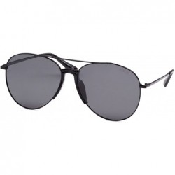 Aviator Unisex Mens Womens Polarised Aviator Sunglasses 80s Retro Celebrity Shades - Black - Black - CD18EI0GWR0 $59.28