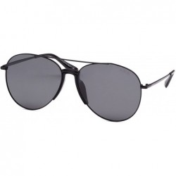 Aviator Unisex Mens Womens Polarised Aviator Sunglasses 80s Retro Celebrity Shades - Black - Black - CD18EI0GWR0 $20.88