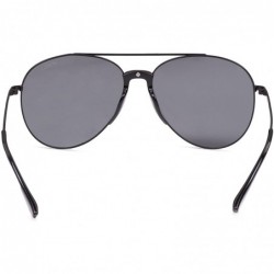 Aviator Unisex Mens Womens Polarised Aviator Sunglasses 80s Retro Celebrity Shades - Black - Black - CD18EI0GWR0 $20.88