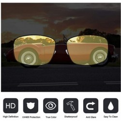 Goggle Blocking Sunglasses Photochromic Polarized - Black/Yellow/87505 - CA18RX87CYH $16.73