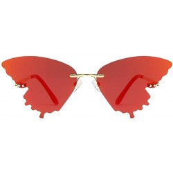 Butterfly Summer Butterfly Sunglasses Gradient Butterfly Shape Frame - A - CP190E6I696 $8.54