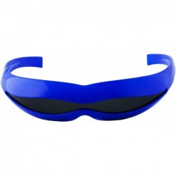 Wrap Futuristic Space Robot Alien Rave DJ Costume Party Cyclops Shield Sun Glasses for Women & Men - CO18U2MWRS7 $16.38