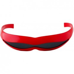 Wrap Futuristic Space Robot Alien Rave DJ Costume Party Cyclops Shield Sun Glasses for Women & Men - CO18U2MWRS7 $16.38
