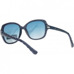 Butterfly Polarized Womens Classy 90s Designer Butterfly Chic Plastic Sunglasses - Navy Blue - CA18ONLUYLQ $12.28