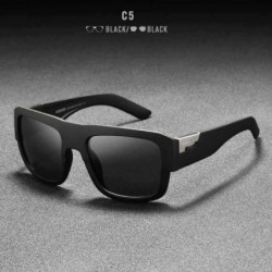 Aviator World-renowned Designer Polarized Sunglasses Men Durability Vintage Sun C5 - C5 - C318YKSWGXO $27.44