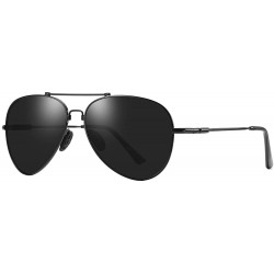 Aviator Polarized Aviator Sunglasses for Men Women UV 400 Protection Sun Glasses-2019 New Memory Frame - C818QQEZOEE $15.72