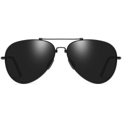 Aviator Polarized Aviator Sunglasses for Men Women UV 400 Protection Sun Glasses-2019 New Memory Frame - C818QQEZOEE $15.72
