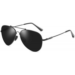 Aviator Polarized Aviator Sunglasses for Men Women UV 400 Protection Sun Glasses-2019 New Memory Frame - C818QQEZOEE $15.72