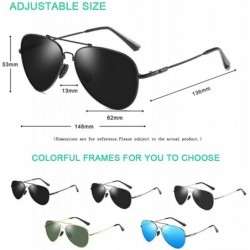 Aviator Polarized Aviator Sunglasses for Men Women UV 400 Protection Sun Glasses-2019 New Memory Frame - C818QQEZOEE $15.72