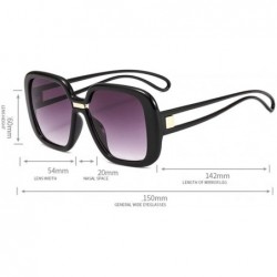 Sport Big Frame Sunglasses Men and Women Color Contrast Color Personality Glasses - 5 - CQ190S3MG8C $36.91