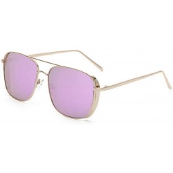 Square Sunglasses Suitable Square Protection - Purple - CK1997KMQD9 $40.03