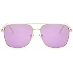 Square Sunglasses Suitable Square Protection - Purple - CK1997KMQD9 $18.96