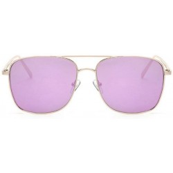Square Sunglasses Suitable Square Protection - Purple - CK1997KMQD9 $18.96
