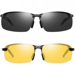 Oval 2-Pack Driving Polarized Sunglasses+Night Vision Glasses Classic style - Classic - CV18SKXILLW $54.68