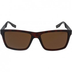 Square Polarized Sunglasses F-4321 - Brown - C718AXCUL3C $37.42