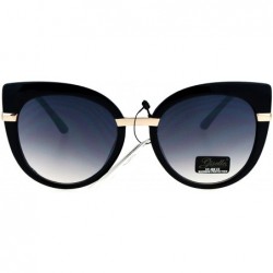 Butterfly Womens Designer Style Sunglasses Butterfly Cateye Oversized Fashion Shades - Black - CA1853L34RD $23.85