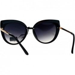 Butterfly Womens Designer Style Sunglasses Butterfly Cateye Oversized Fashion Shades - Black - CA1853L34RD $10.36