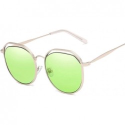 Aviator Glasses Driving Aviator Sunglasses Mens Women Polarized Lens Metal Frame Sunglasses- Fashion Accessories - Green - C4...