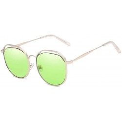 Aviator Glasses Driving Aviator Sunglasses Mens Women Polarized Lens Metal Frame Sunglasses- Fashion Accessories - Green - C4...