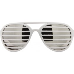 Aviator Aviator Pilot Shutter Party Club Sunglasses Sh01 (White- Mirrored) - CA1101SRZ47 $16.75